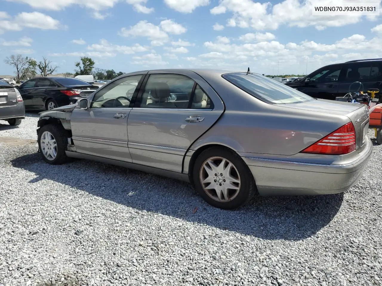 2003 Mercedes-Benz S 430 VIN: WDBNG70J93A351831 Lot: 52706965