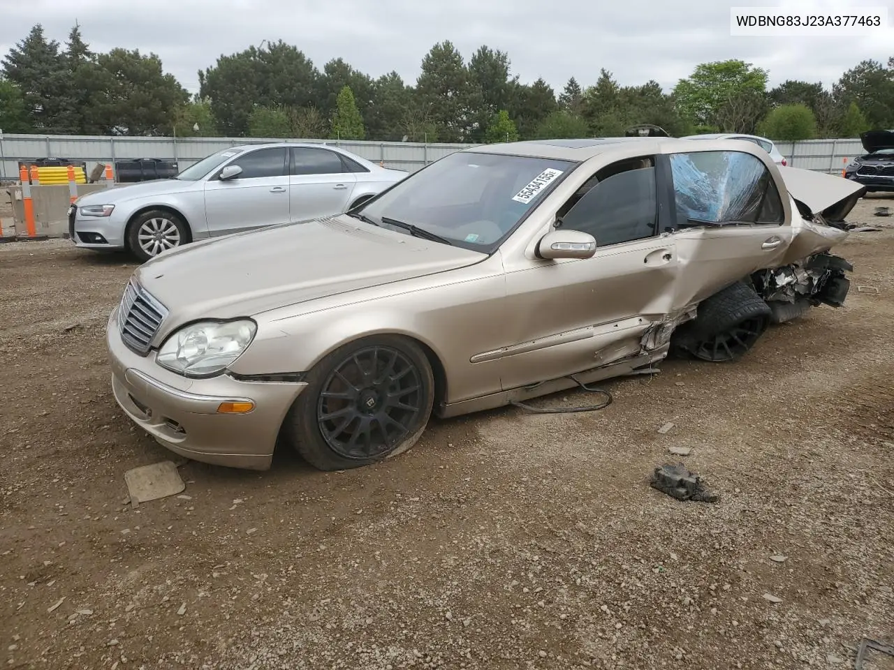 2003 Mercedes-Benz S 430 4Matic VIN: WDBNG83J23A377463 Lot: 55434155