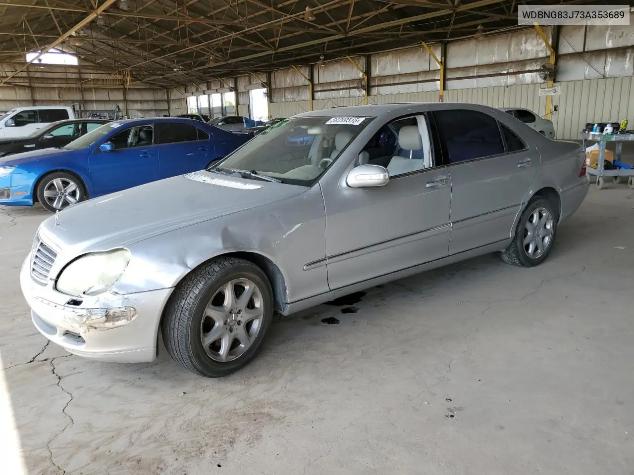 2003 Mercedes-Benz S 430 4Matic VIN: WDBNG83J73A353689 Lot: 58389515