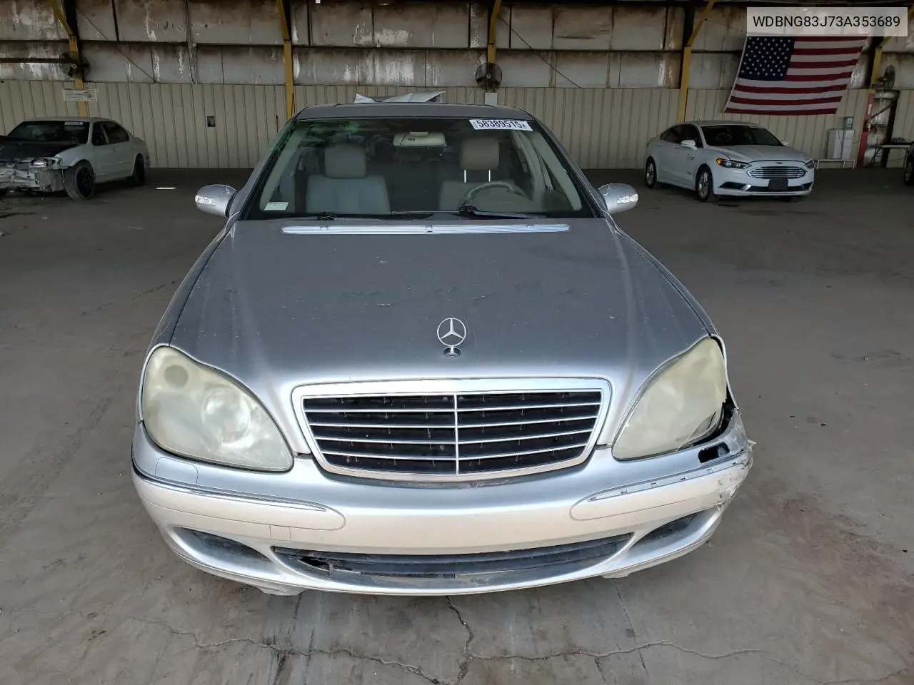 2003 Mercedes-Benz S 430 4Matic VIN: WDBNG83J73A353689 Lot: 58389515