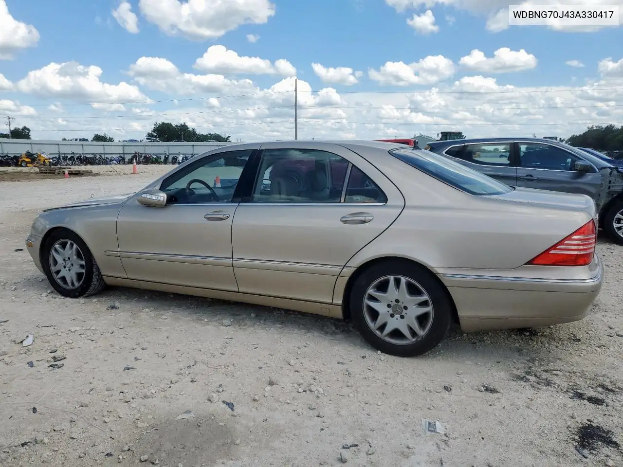 2003 Mercedes-Benz S 430 VIN: WDBNG70J43A330417 Lot: 62063285