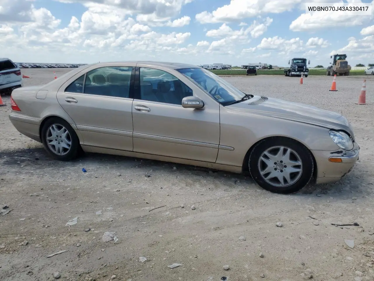 2003 Mercedes-Benz S 430 VIN: WDBNG70J43A330417 Lot: 62063285