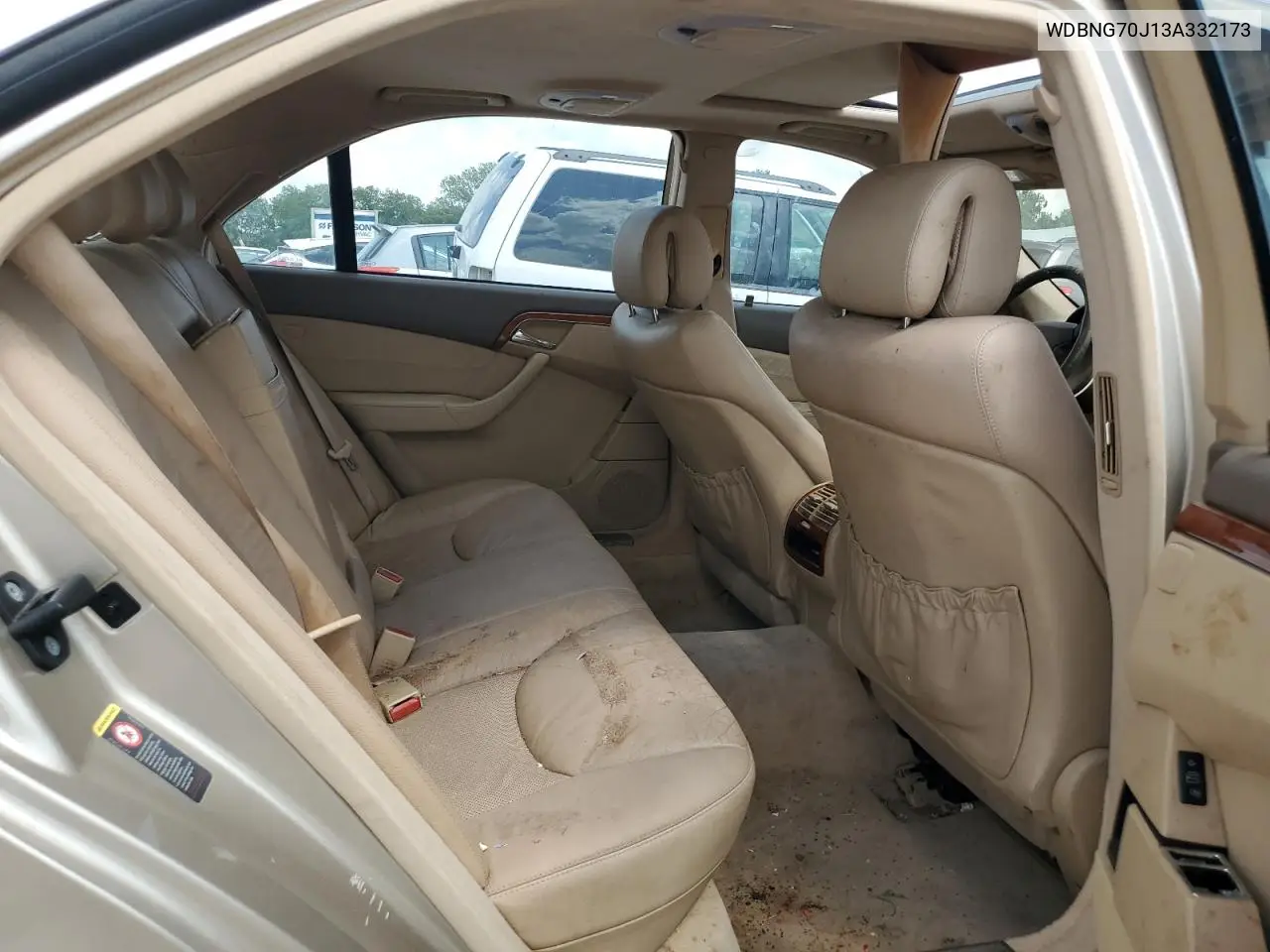 2003 Mercedes-Benz S 430 VIN: WDBNG70J13A332173 Lot: 62162275