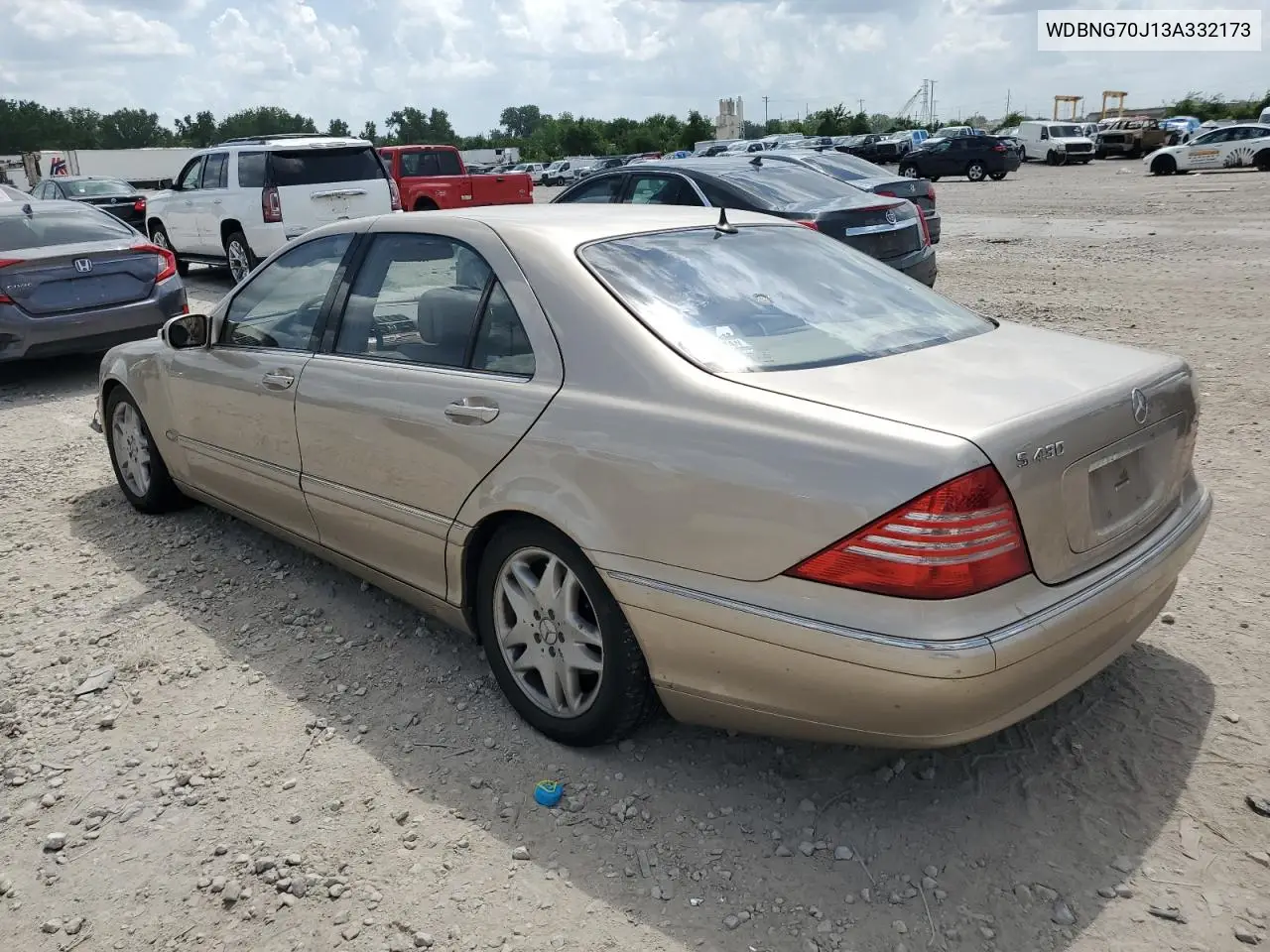 2003 Mercedes-Benz S 430 VIN: WDBNG70J13A332173 Lot: 62162275