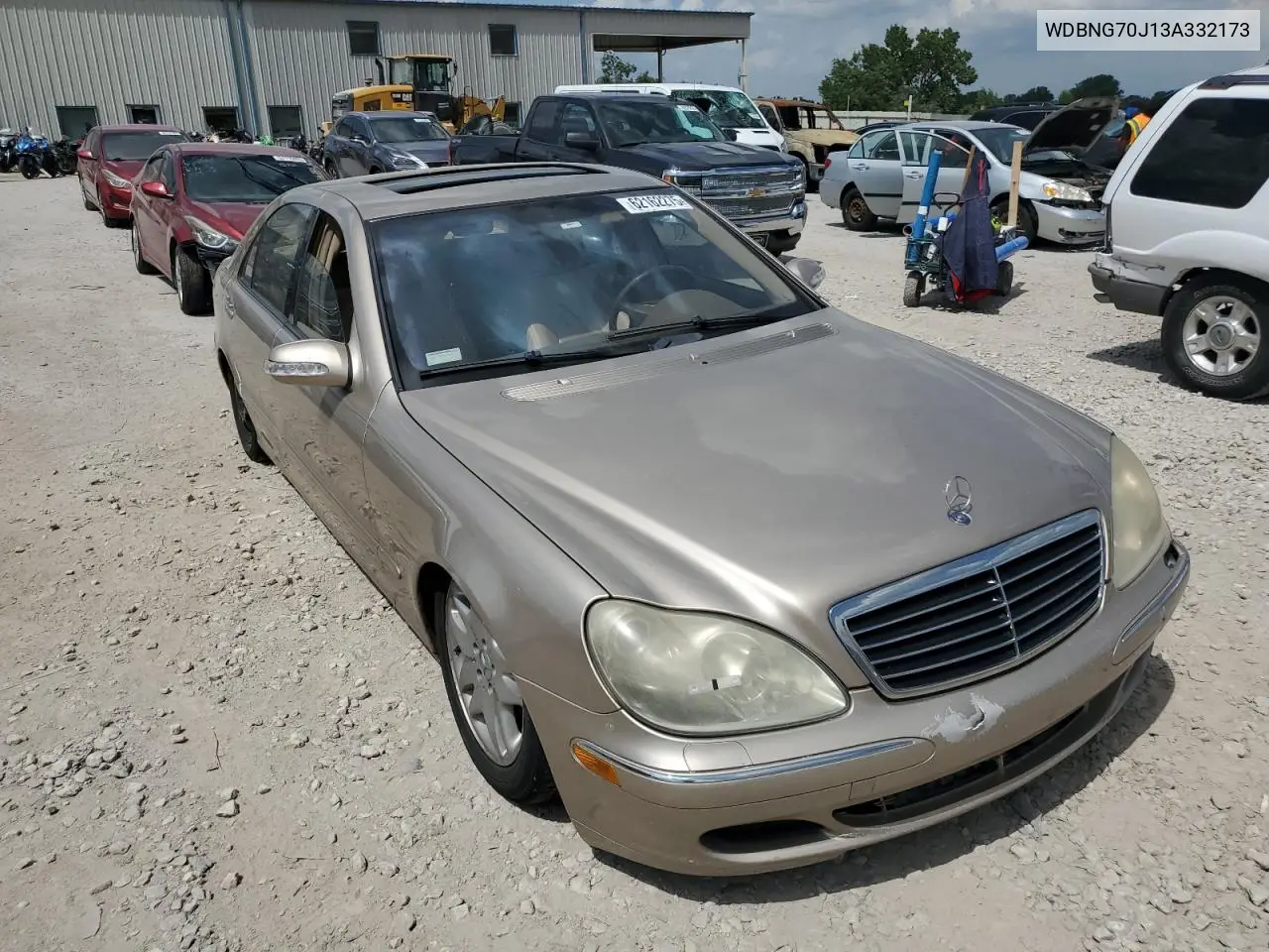 2003 Mercedes-Benz S 430 VIN: WDBNG70J13A332173 Lot: 62162275
