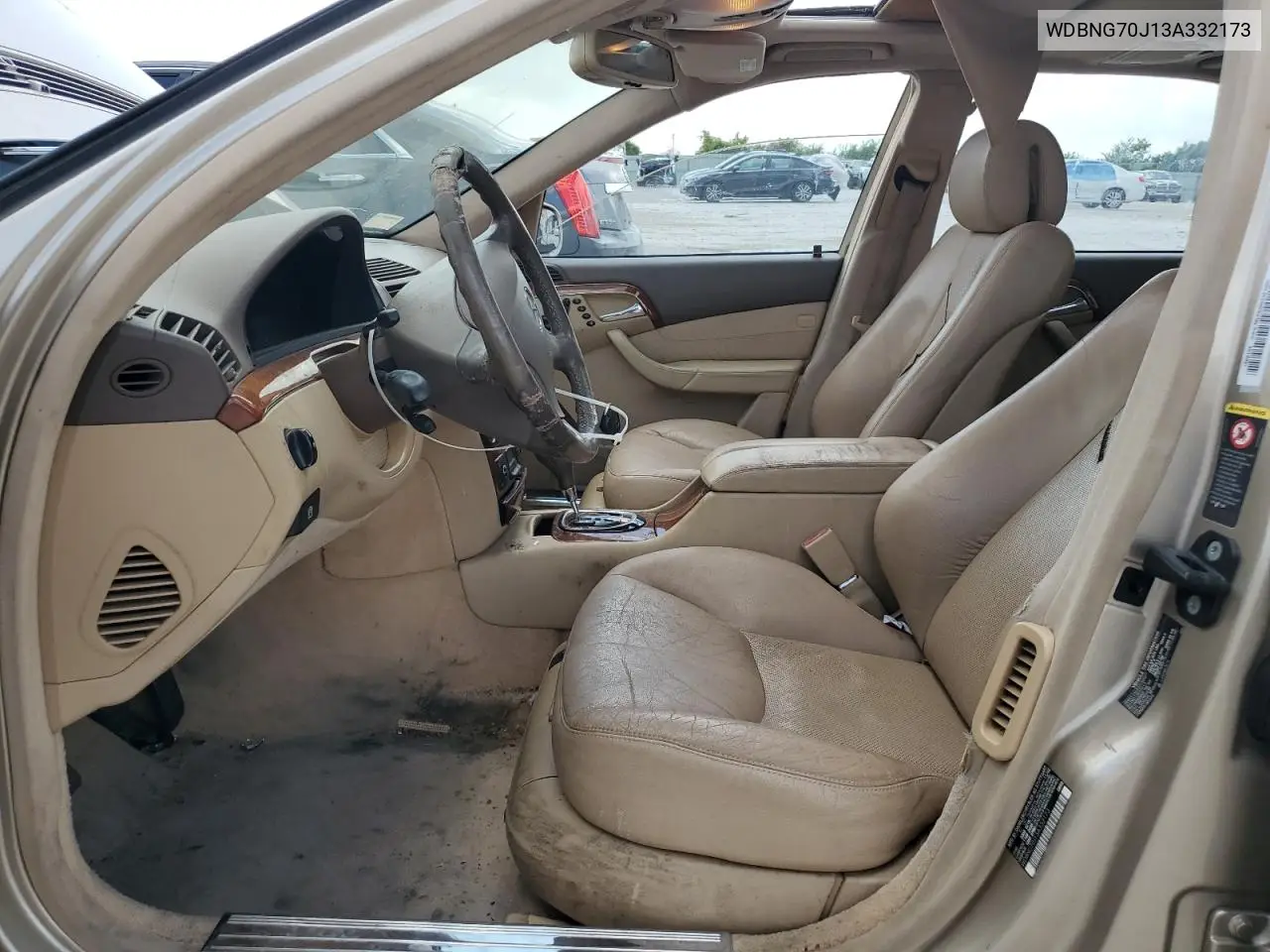 2003 Mercedes-Benz S 430 VIN: WDBNG70J13A332173 Lot: 62162275