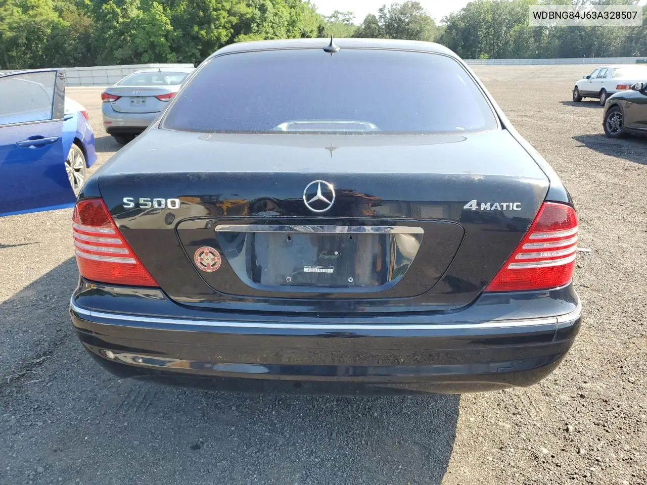 2003 Mercedes-Benz S 500 4Matic VIN: WDBNG84J63A328507 Lot: 62529355