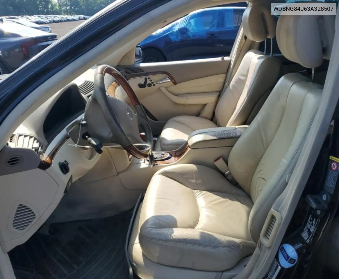 2003 Mercedes-Benz S 500 4Matic VIN: WDBNG84J63A328507 Lot: 62529355
