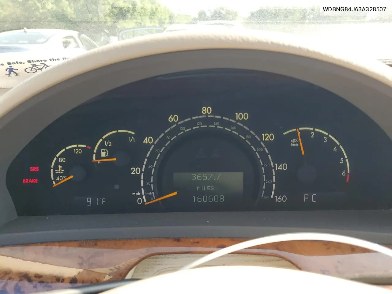 2003 Mercedes-Benz S 500 4Matic VIN: WDBNG84J63A328507 Lot: 62529355
