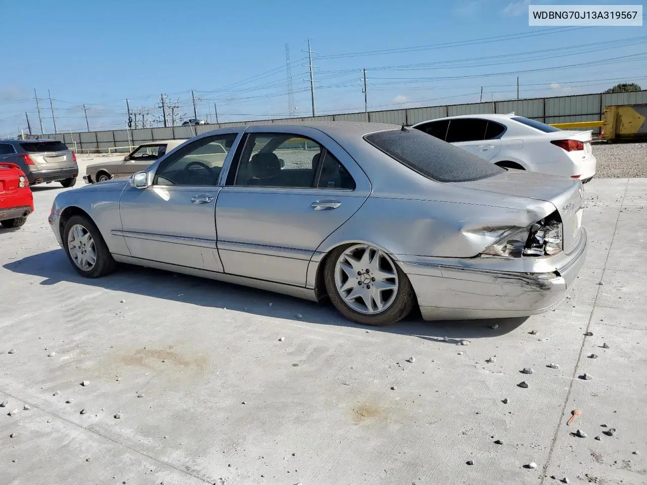 2003 Mercedes-Benz S 430 VIN: WDBNG70J13A319567 Lot: 62599715