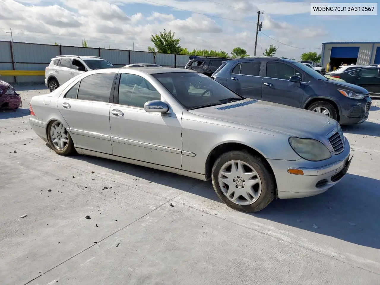 2003 Mercedes-Benz S 430 VIN: WDBNG70J13A319567 Lot: 62599715