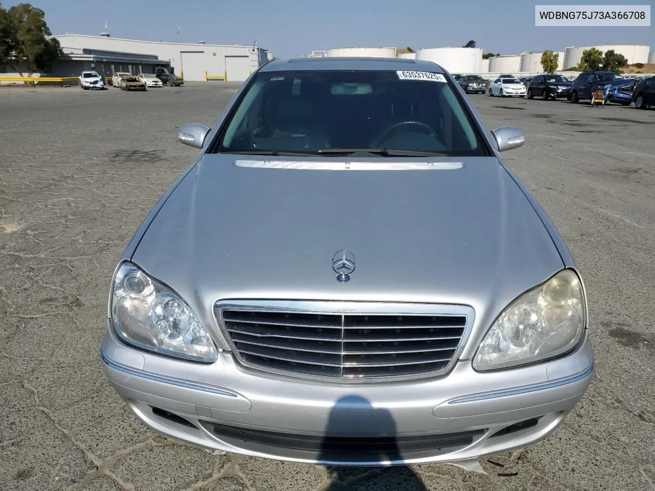 2003 Mercedes-Benz S 500 VIN: WDBNG75J73A366708 Lot: 63537625