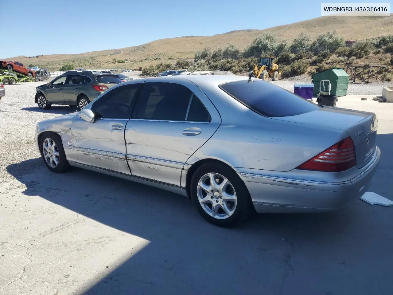 2003 Mercedes-Benz S 430 4Matic VIN: WDBNG83J43A366416 Lot: 64114115