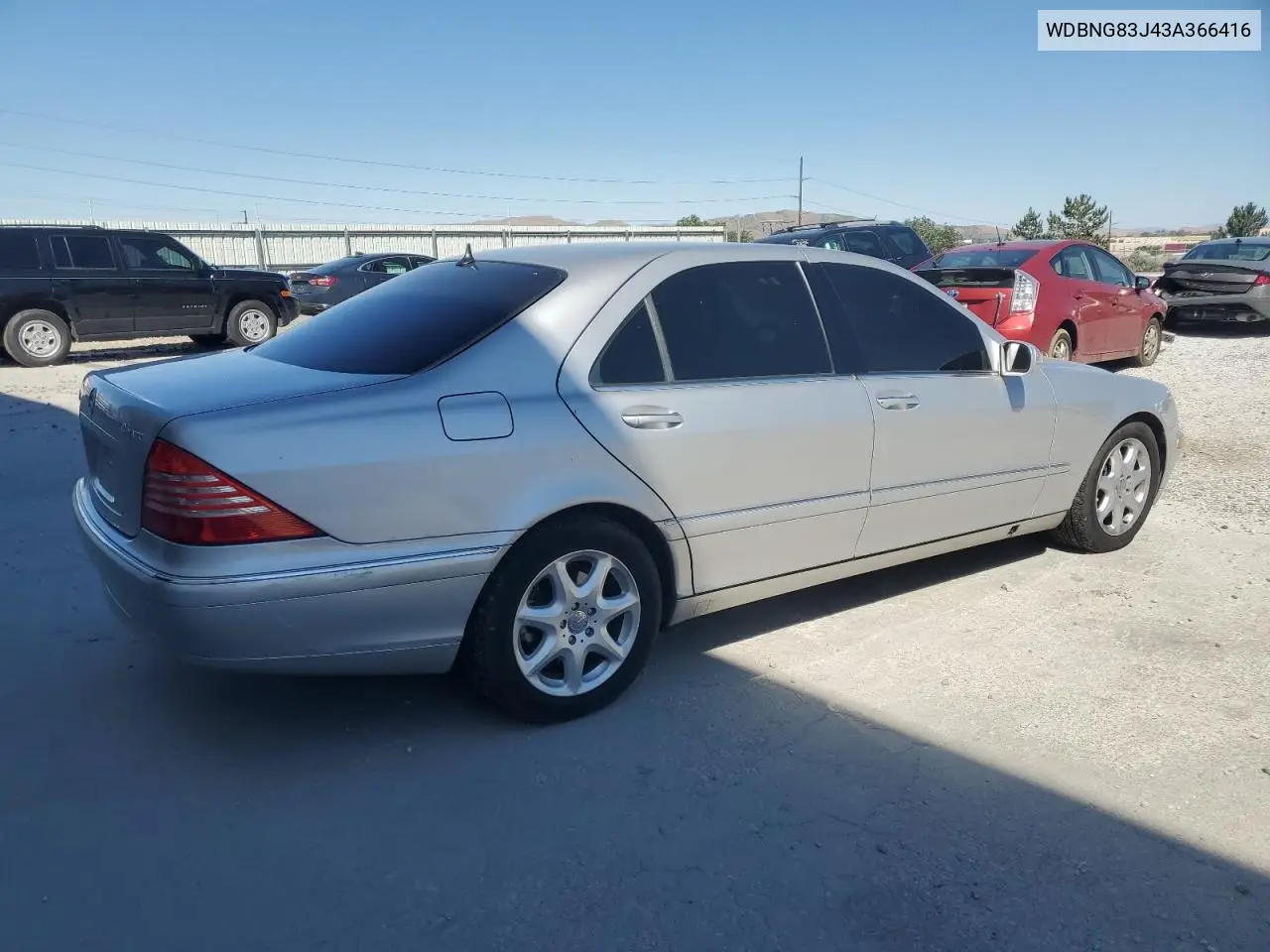 2003 Mercedes-Benz S 430 4Matic VIN: WDBNG83J43A366416 Lot: 64114115
