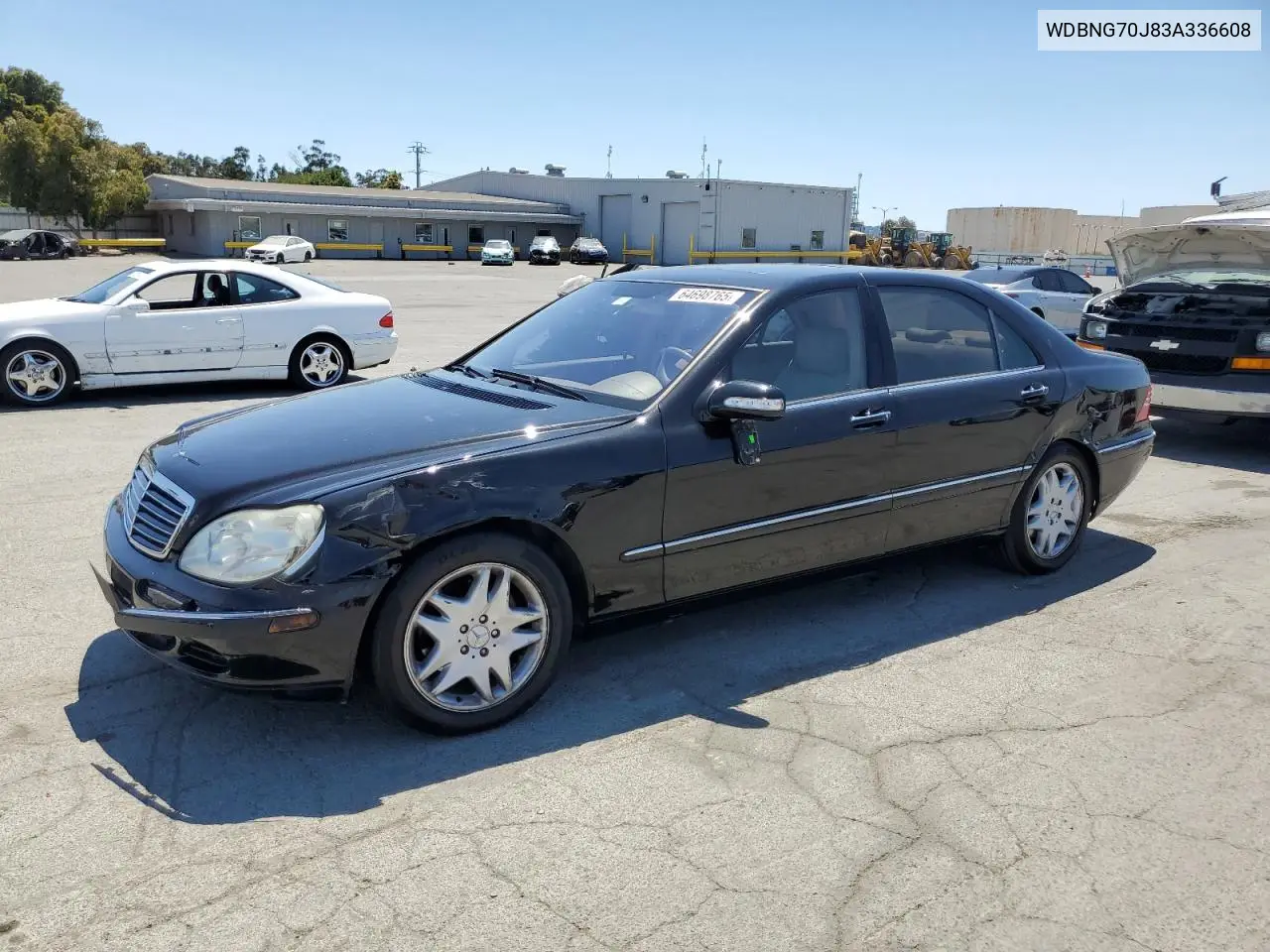 2003 Mercedes-Benz S 430 VIN: WDBNG70J83A336608 Lot: 64698765