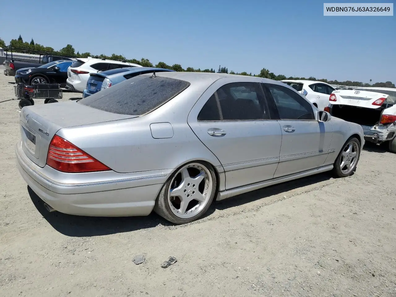 2003 Mercedes-Benz S 600 VIN: WDBNG76J63A326649 Lot: 65467225