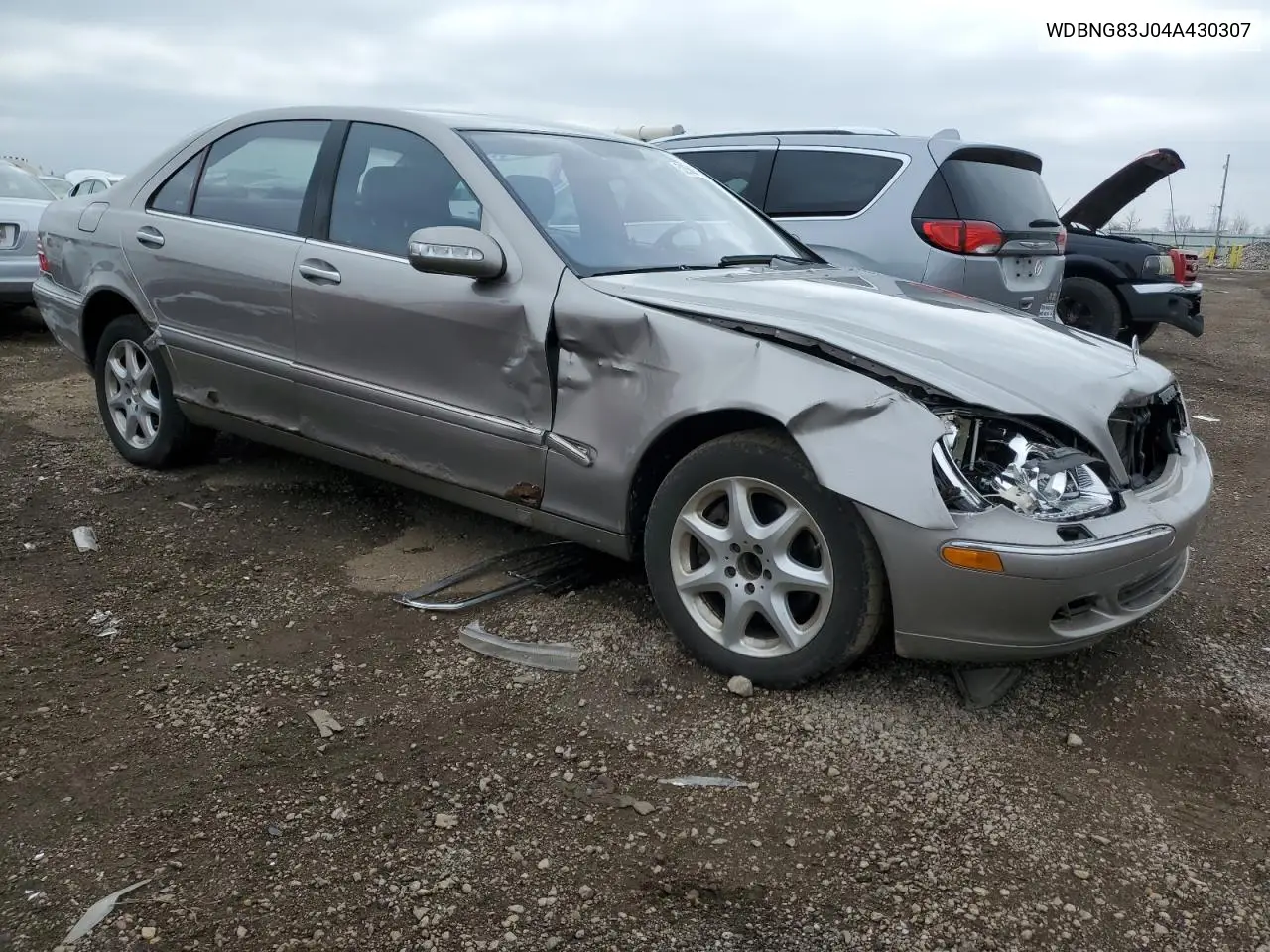 2004 Mercedes-Benz S 430 4Matic VIN: WDBNG83J04A430307 Lot: 52566765