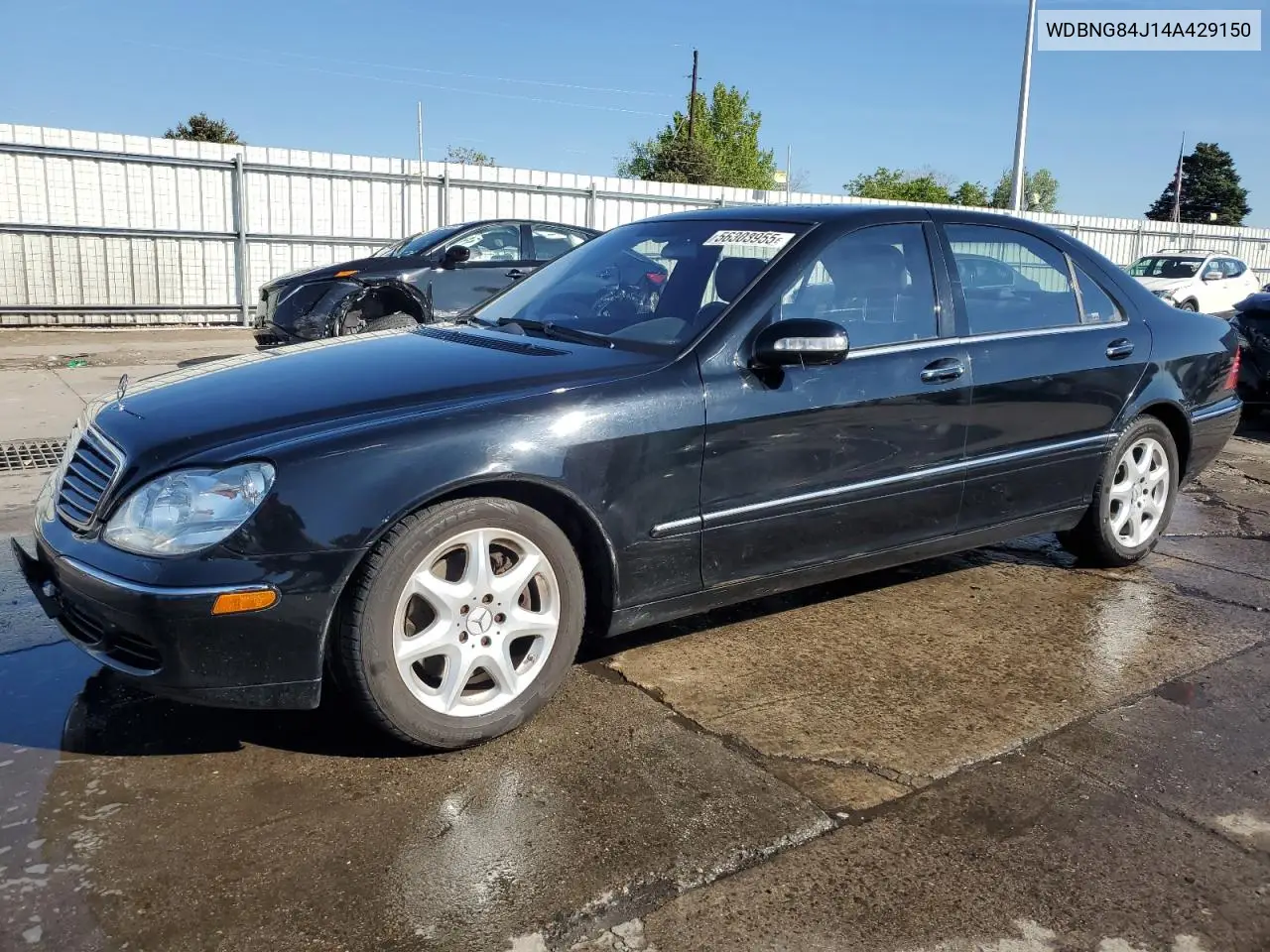 2004 Mercedes-Benz S 500 4Matic VIN: WDBNG84J14A429150 Lot: 56303955