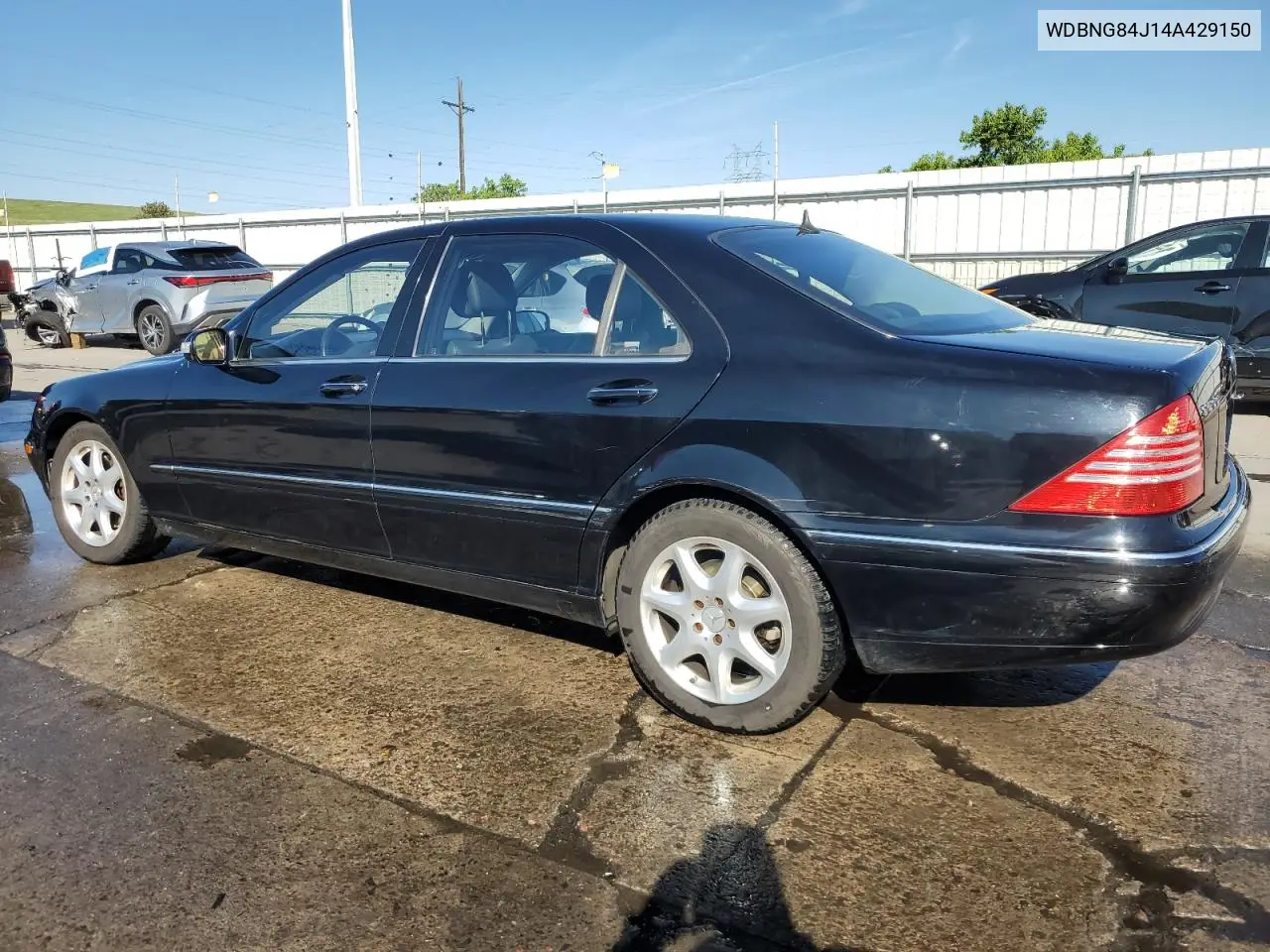 2004 Mercedes-Benz S 500 4Matic VIN: WDBNG84J14A429150 Lot: 56303955
