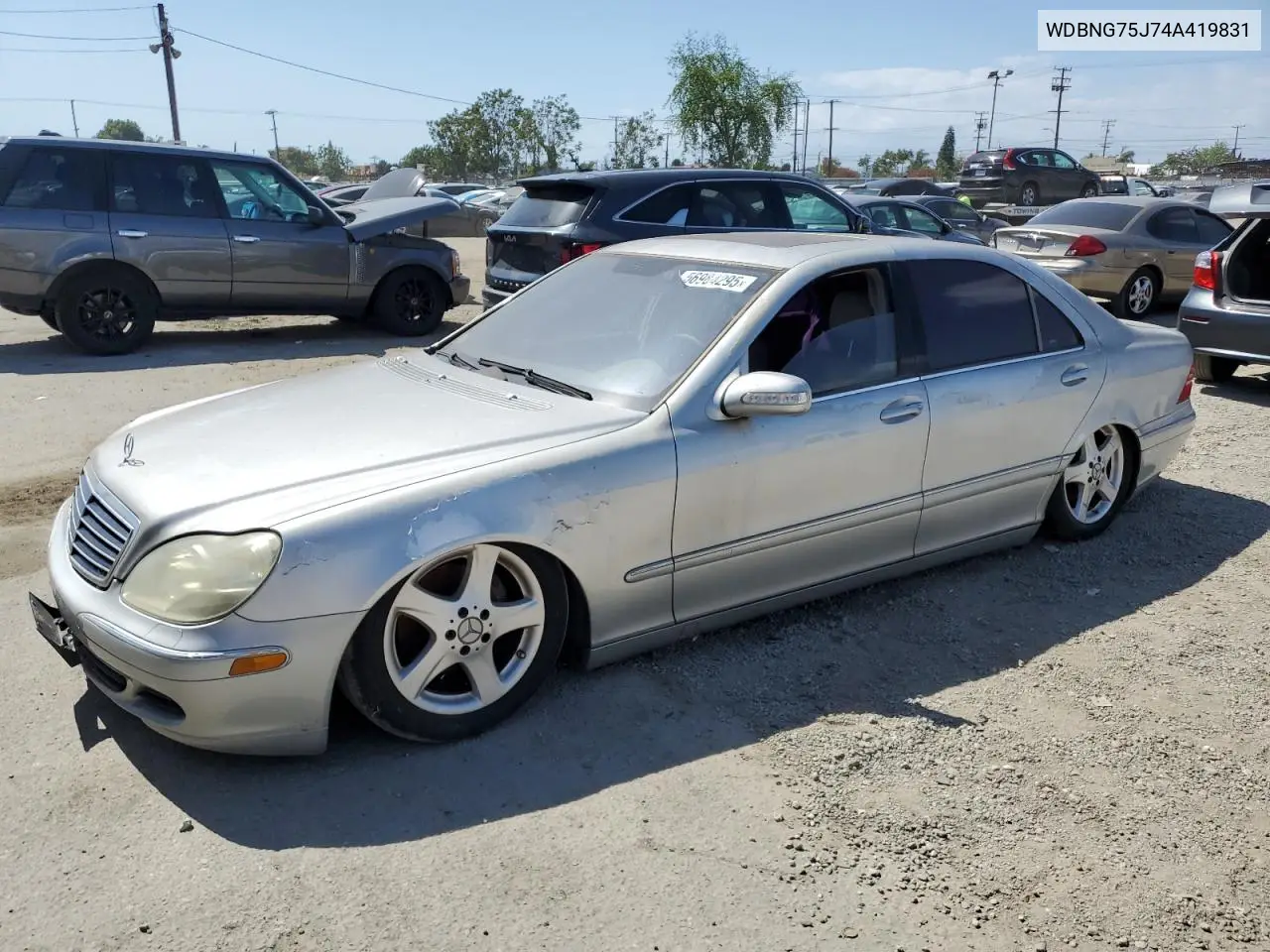 2004 Mercedes-Benz S 500 VIN: WDBNG75J74A419831 Lot: 56984295