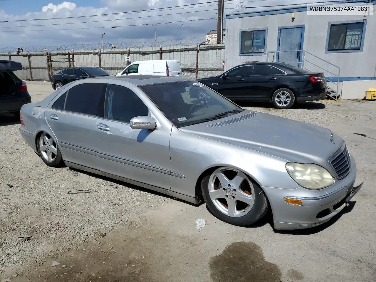 2004 Mercedes-Benz S 500 VIN: WDBNG75J74A419831 Lot: 56984295