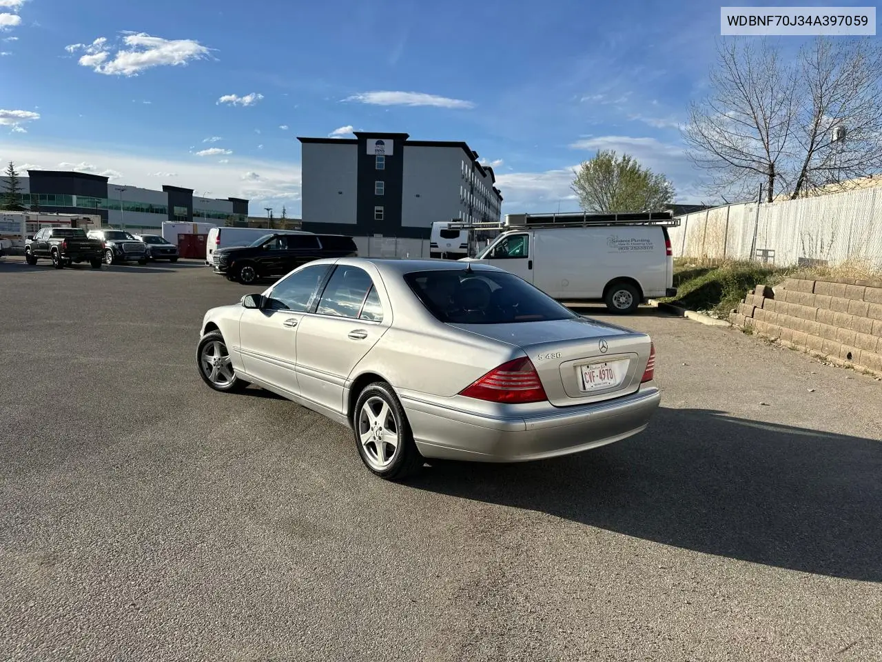 2004 Mercedes-Benz S 430 VIN: WDBNF70J34A397059 Lot: 57178985