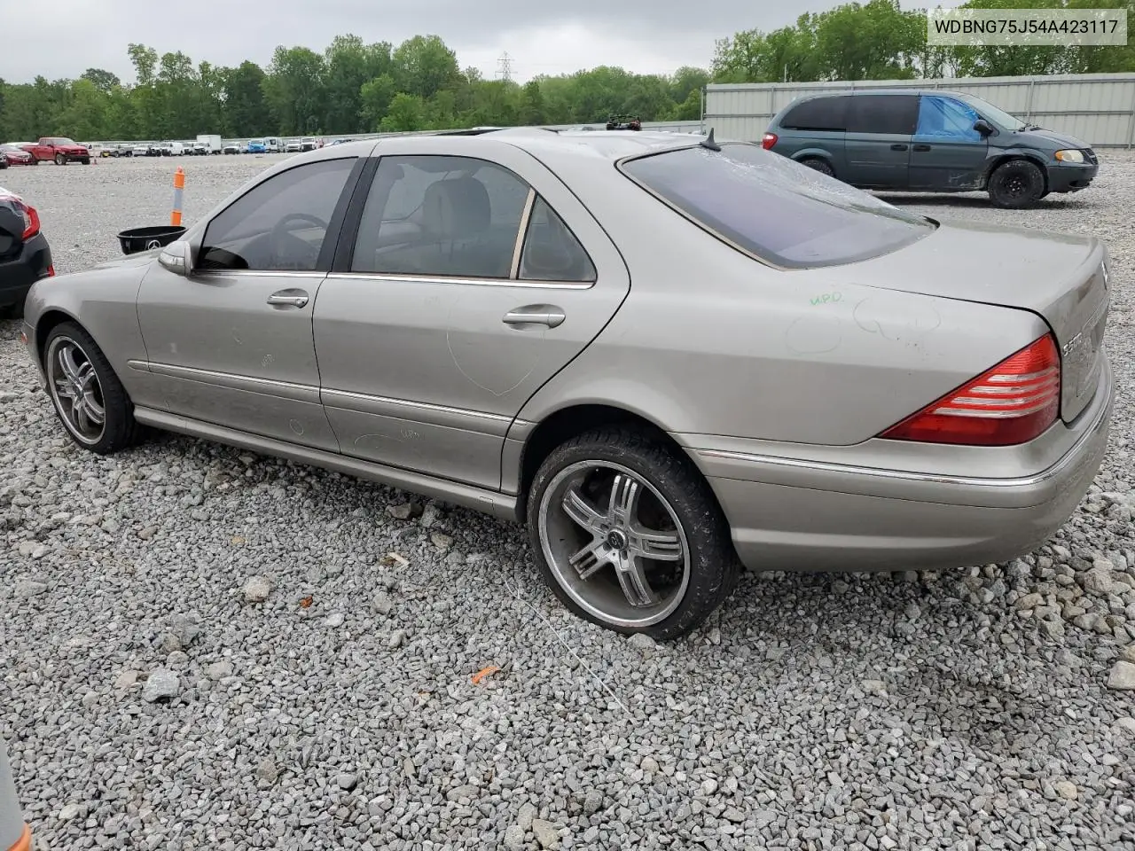 2004 Mercedes-Benz S 500 VIN: WDBNG75J54A423117 Lot: 58472365