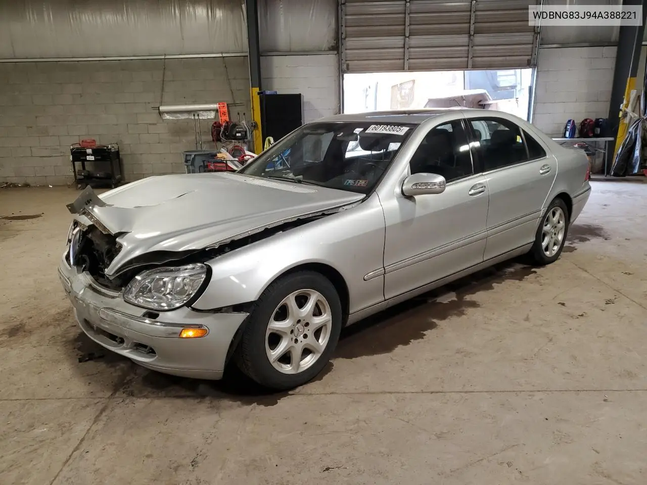 2004 Mercedes-Benz S 430 4Matic VIN: WDBNG83J94A388221 Lot: 60193805