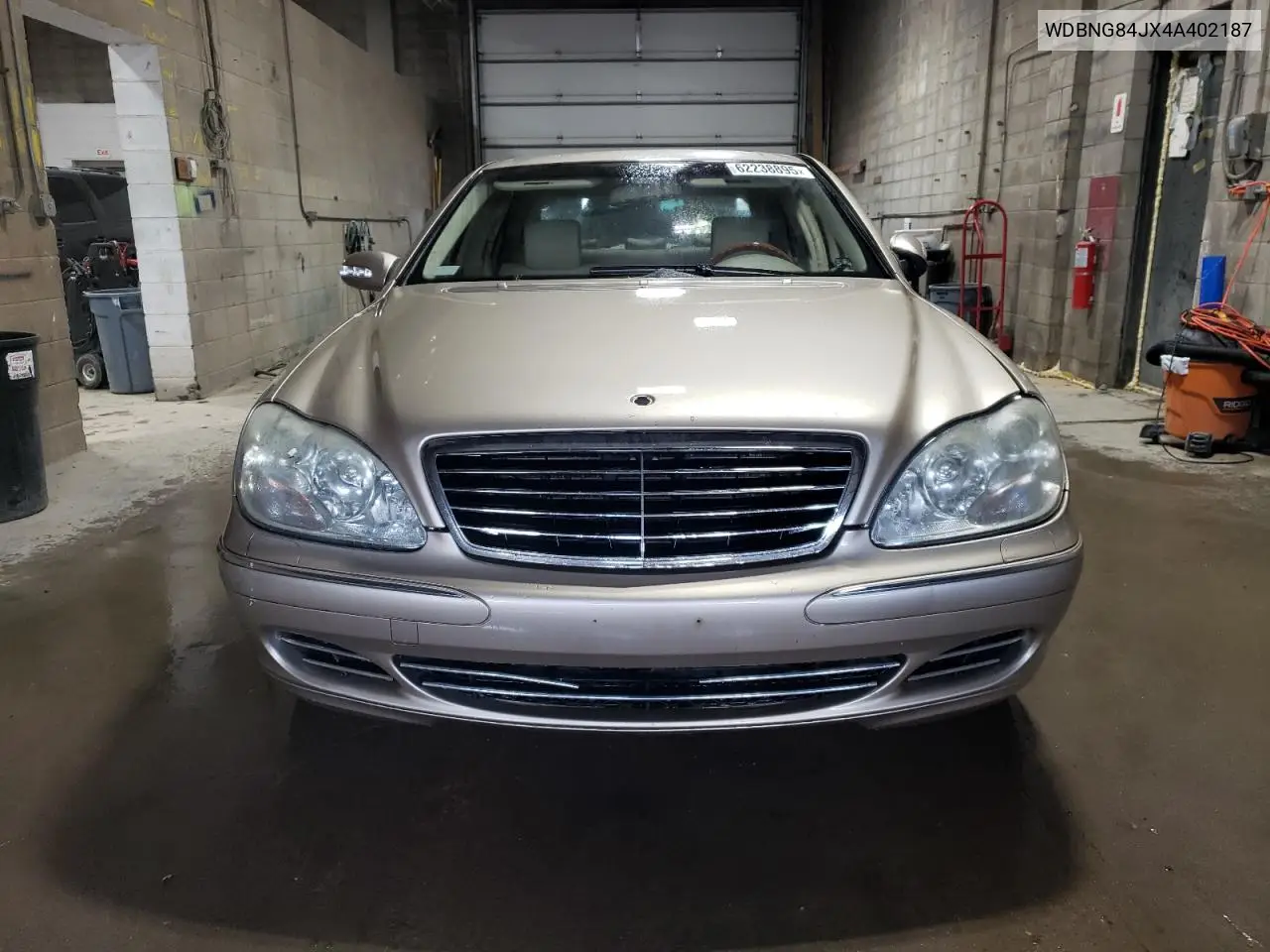 2004 Mercedes-Benz S 500 4Matic VIN: WDBNG84JX4A402187 Lot: 62238895