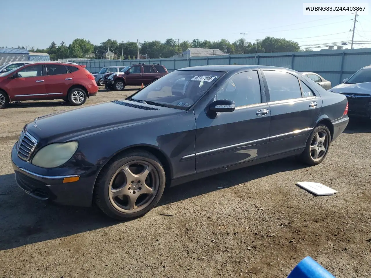 2004 Mercedes-Benz S 430 4Matic VIN: WDBNG83J24A403867 Lot: 62317885
