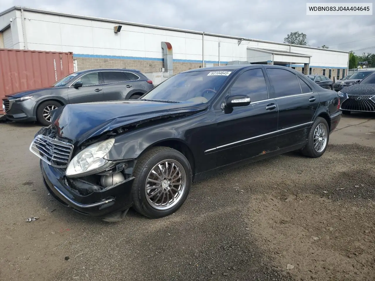 2004 Mercedes-Benz S 430 4Matic VIN: WDBNG83J04A404645 Lot: 63104645