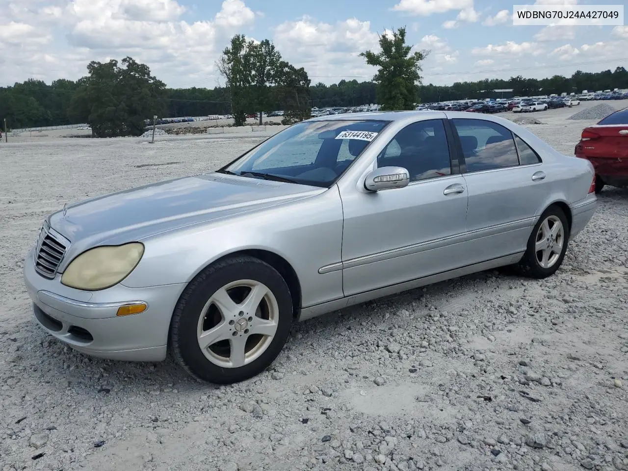2004 Mercedes-Benz S 430 VIN: WDBNG70J24A427049 Lot: 63144195