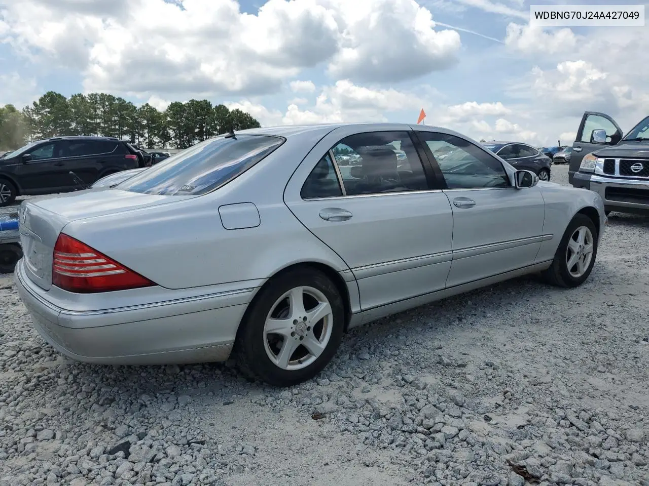2004 Mercedes-Benz S 430 VIN: WDBNG70J24A427049 Lot: 63144195