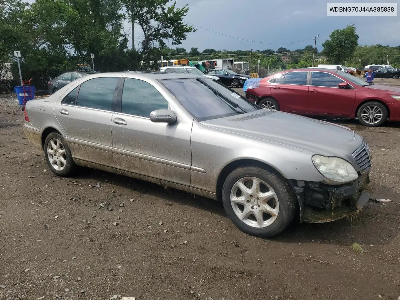 2004 Mercedes-Benz S 430 VIN: WDBNG70J44A385838 Lot: 64598545