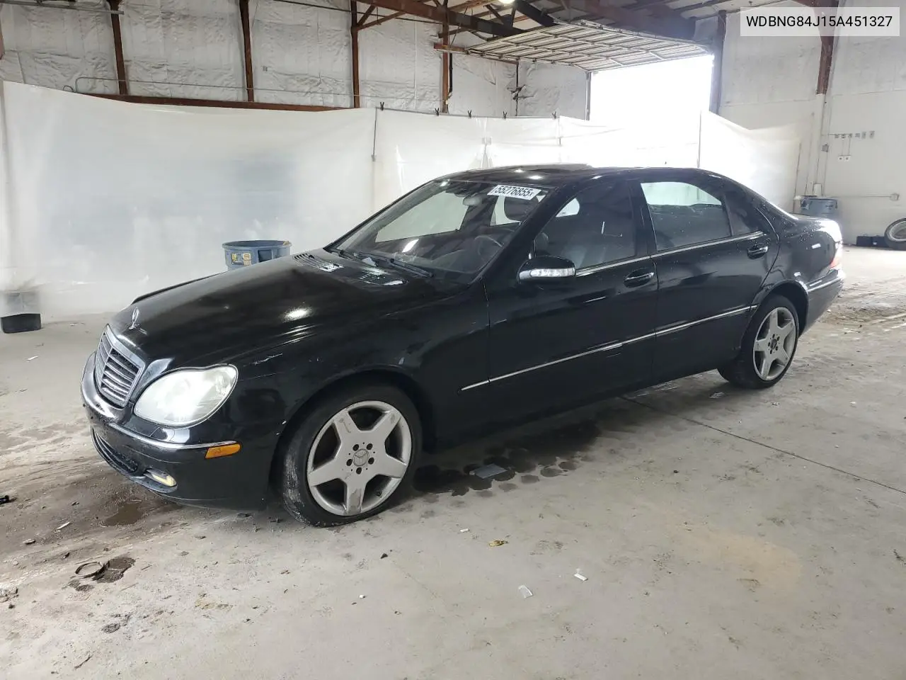 2005 Mercedes-Benz S 500 4Matic VIN: WDBNG84J15A451327 Lot: 55276855