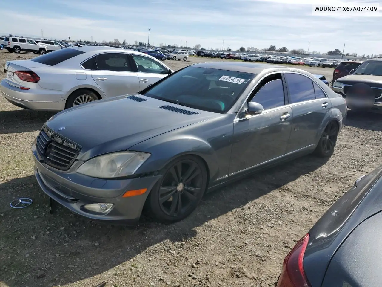 2007 Mercedes-Benz S 550 VIN: WDDNG71X67A074409 Lot: 45754515
