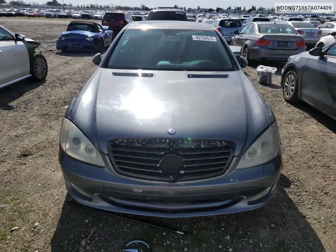 2007 Mercedes-Benz S 550 VIN: WDDNG71X67A074409 Lot: 45754515