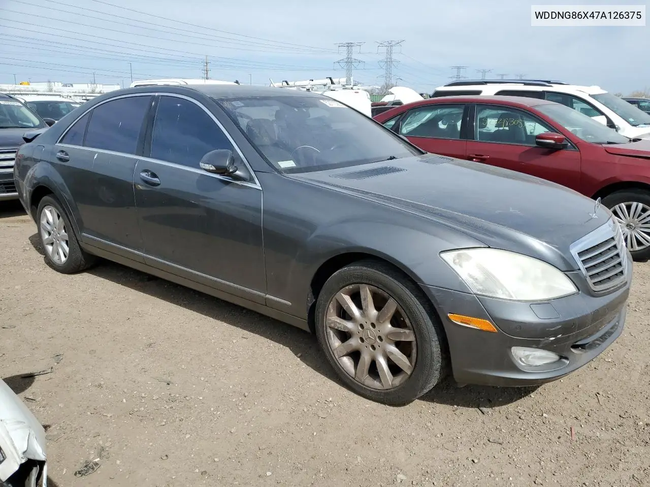 2007 Mercedes-Benz S 550 4Matic VIN: WDDNG86X47A126375 Lot: 52773385