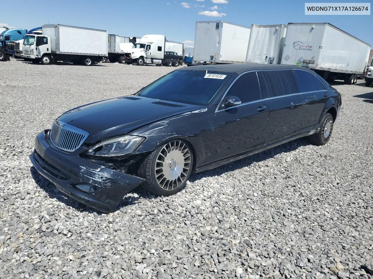 2007 Mercedes-Benz S 550 VIN: WDDNG71X17A126674 Lot: 56181835