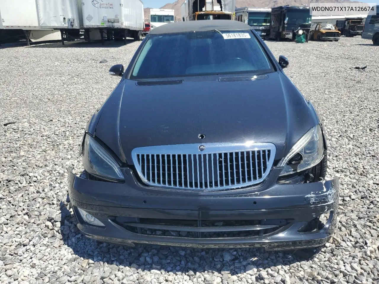 2007 Mercedes-Benz S 550 VIN: WDDNG71X17A126674 Lot: 56181835