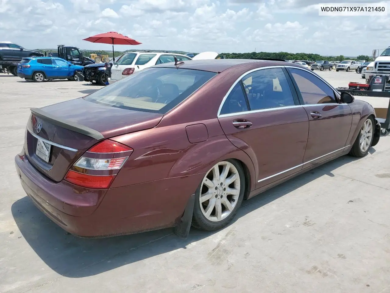 2007 Mercedes-Benz S 550 VIN: WDDNG71X97A121450 Lot: 61499845