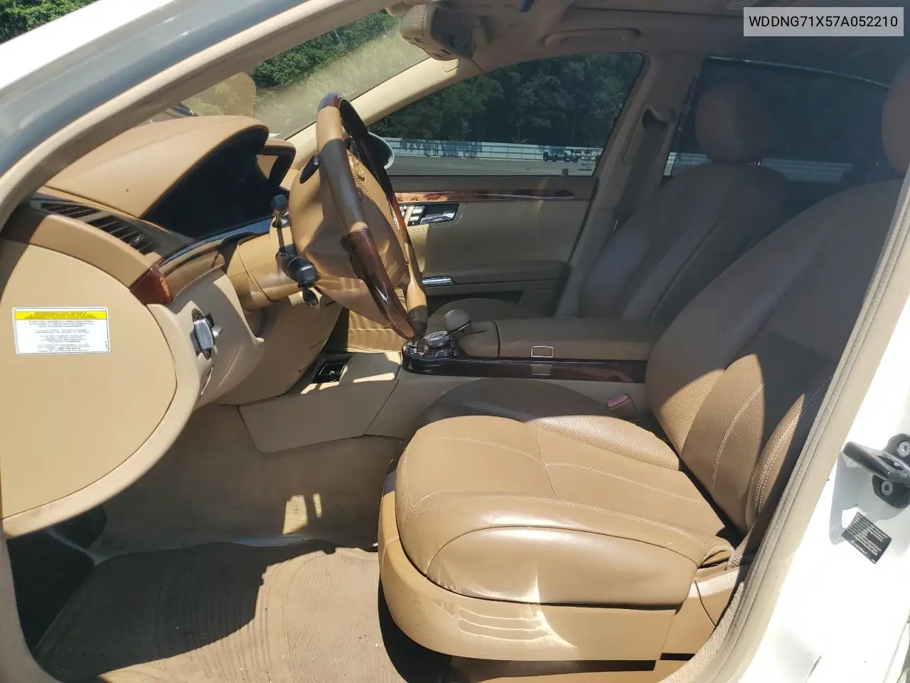 2007 Mercedes-Benz S 550 VIN: WDDNG71X57A052210 Lot: 61724425