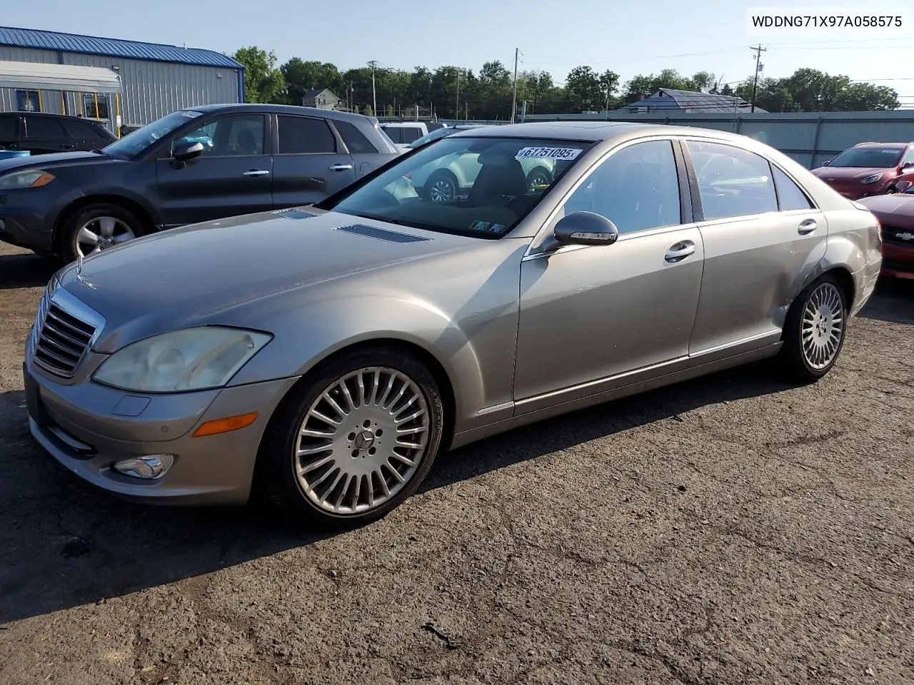 2007 Mercedes-Benz S 550 VIN: WDDNG71X97A058575 Lot: 61751095