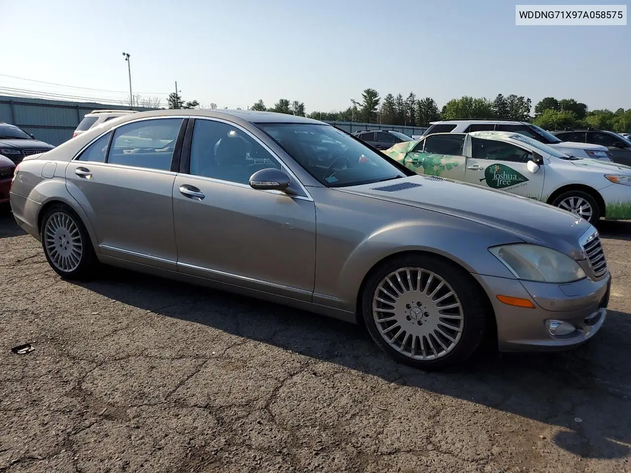 2007 Mercedes-Benz S 550 VIN: WDDNG71X97A058575 Lot: 61751095