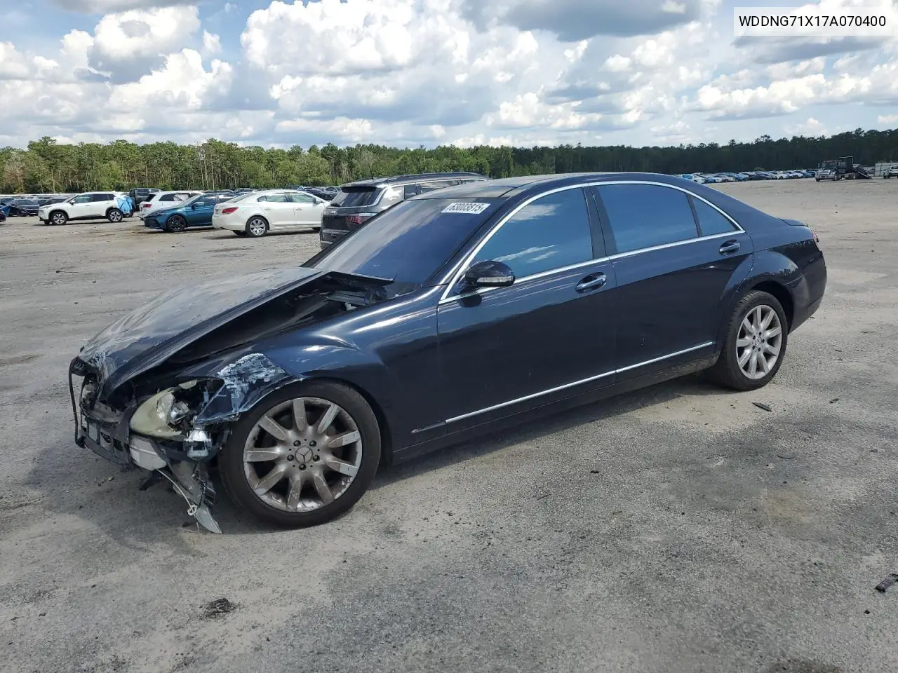 2007 Mercedes-Benz S 550 VIN: WDDNG71X17A070400 Lot: 63003815
