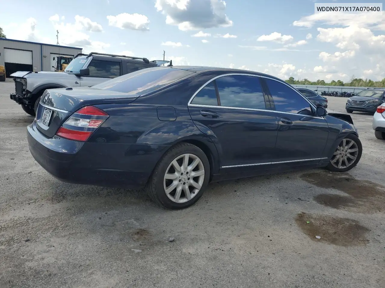 2007 Mercedes-Benz S 550 VIN: WDDNG71X17A070400 Lot: 63003815