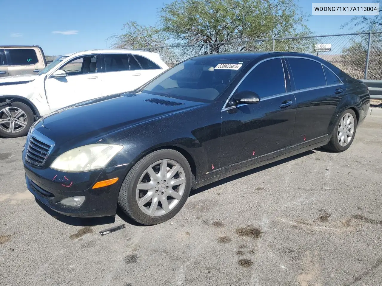 2007 Mercedes-Benz S 550 VIN: WDDNG71X17A113004 Lot: 63862605