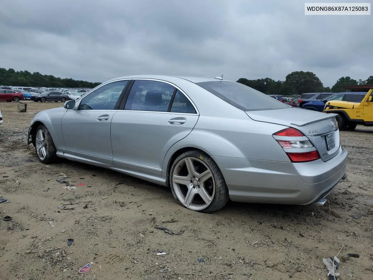 2007 Mercedes-Benz S 550 4Matic VIN: WDDNG86X87A125083 Lot: 64201425