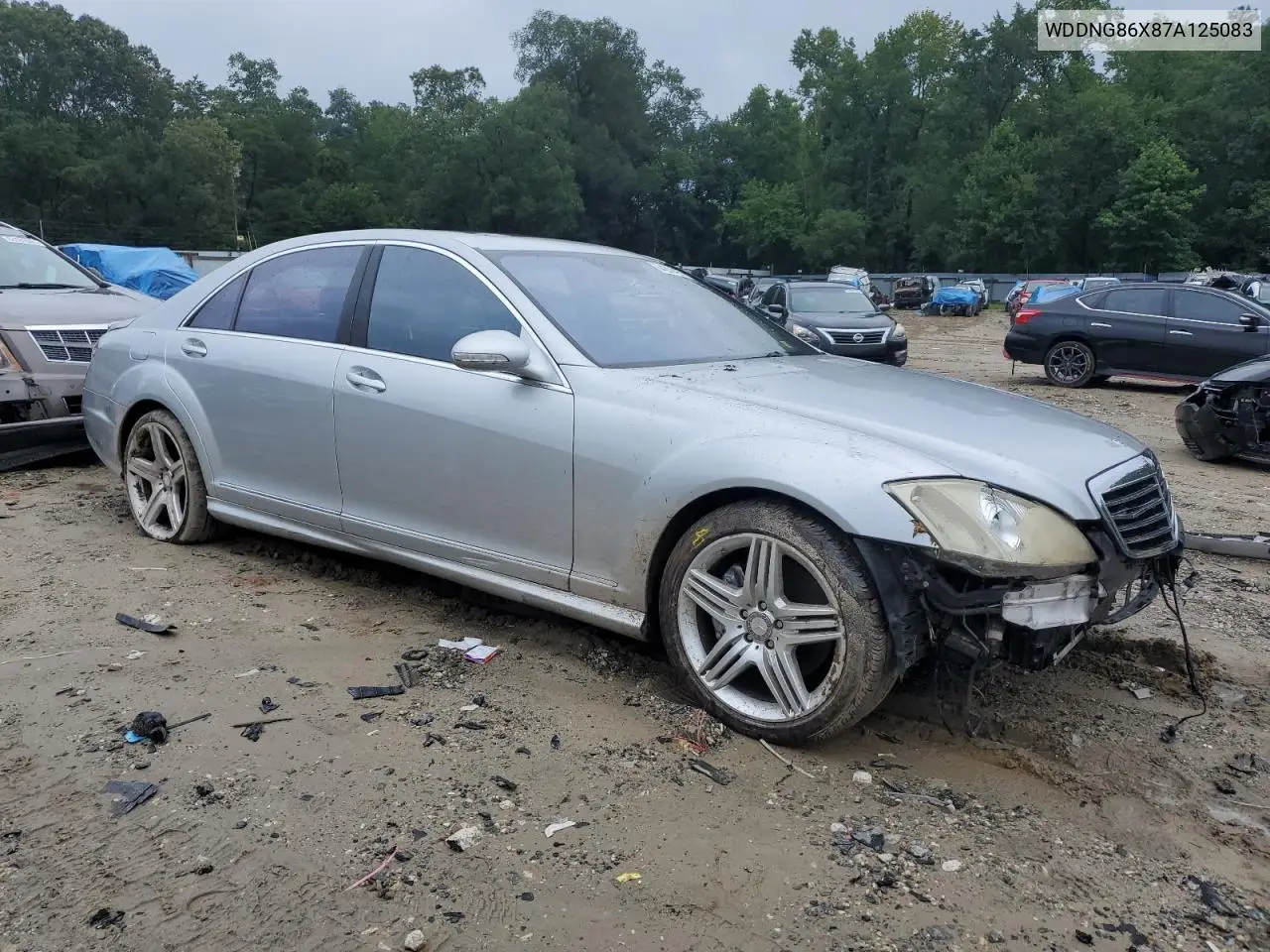 2007 Mercedes-Benz S 550 4Matic VIN: WDDNG86X87A125083 Lot: 64201425