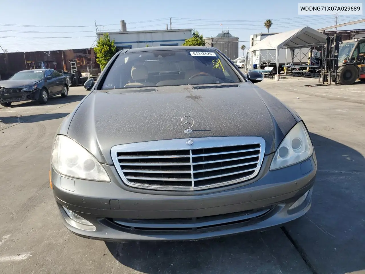 2007 Mercedes-Benz S 550 VIN: WDDNG71X07A029689 Lot: 64318525